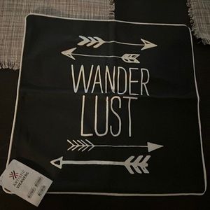 Wander lust pillow case NWT